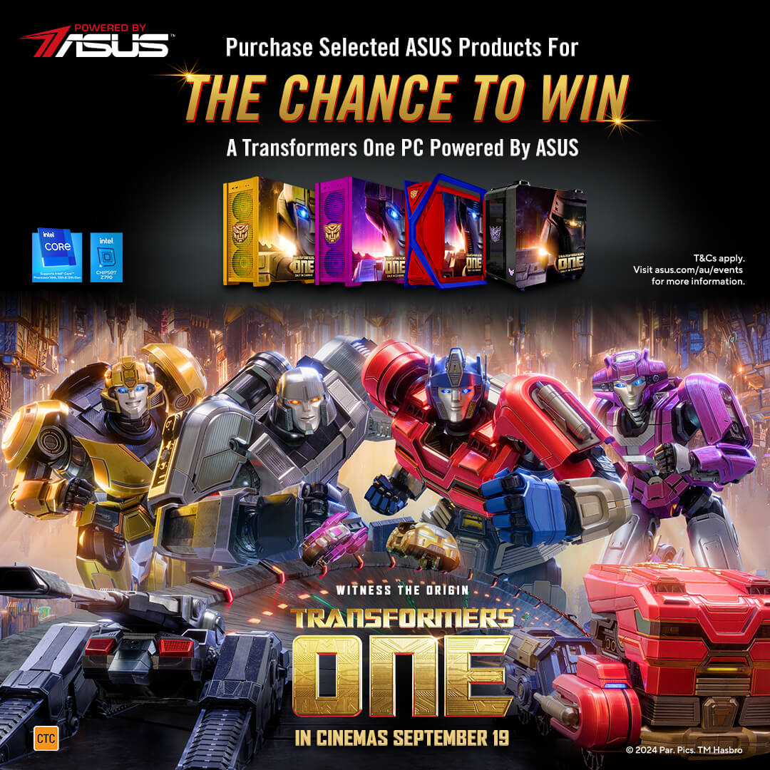 Purchase Selected ASUS Products for the Chance to Win a Powered By ASUS Custom Transformers One PC