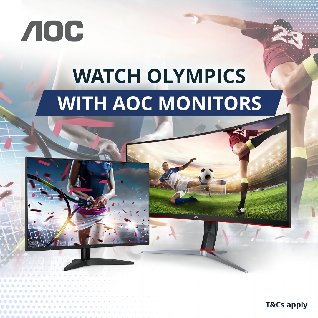 Watch Olympics With AOC Monitors