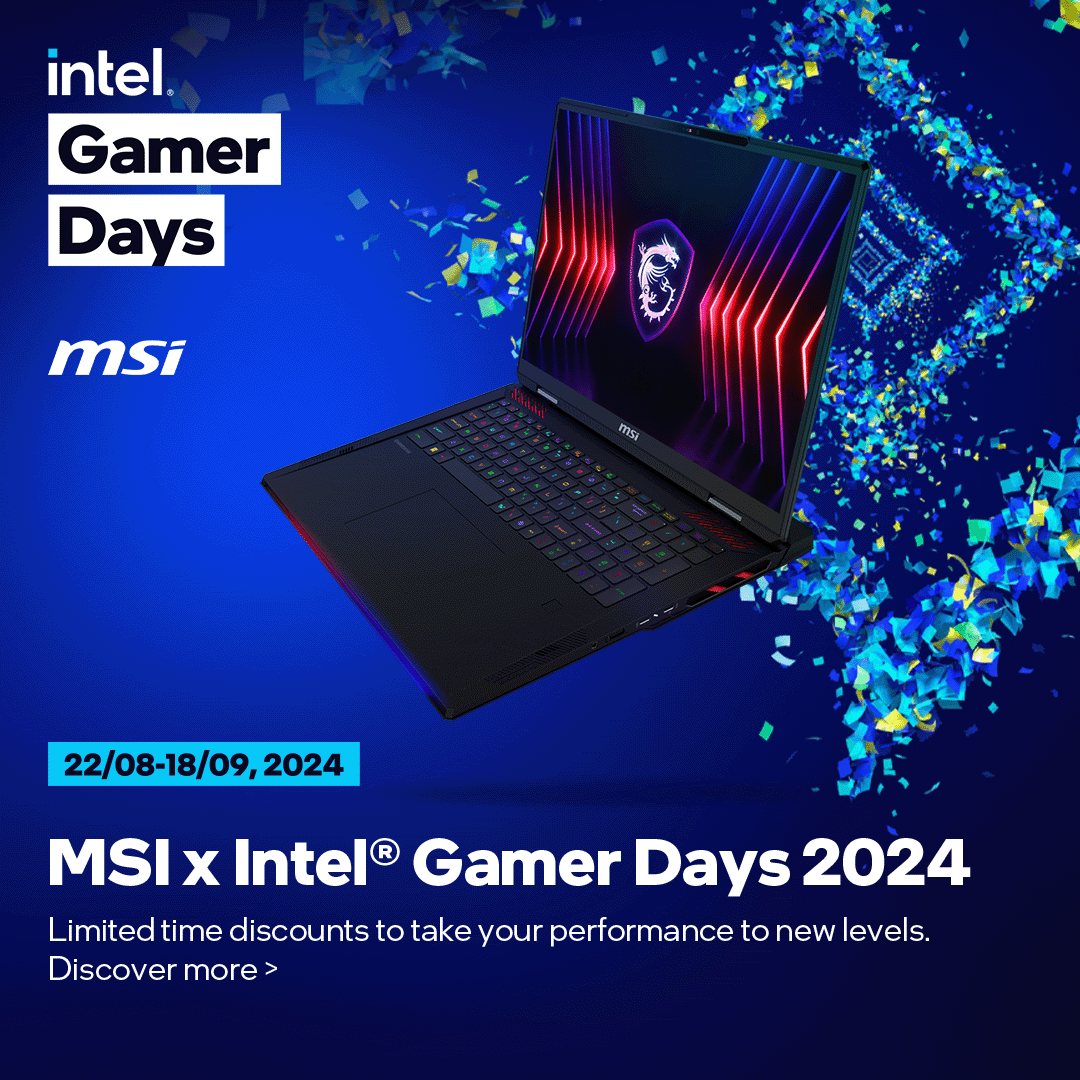 Intel Gamer Days | Up to 33% Off on MSl Gaming Laptop & Handheld