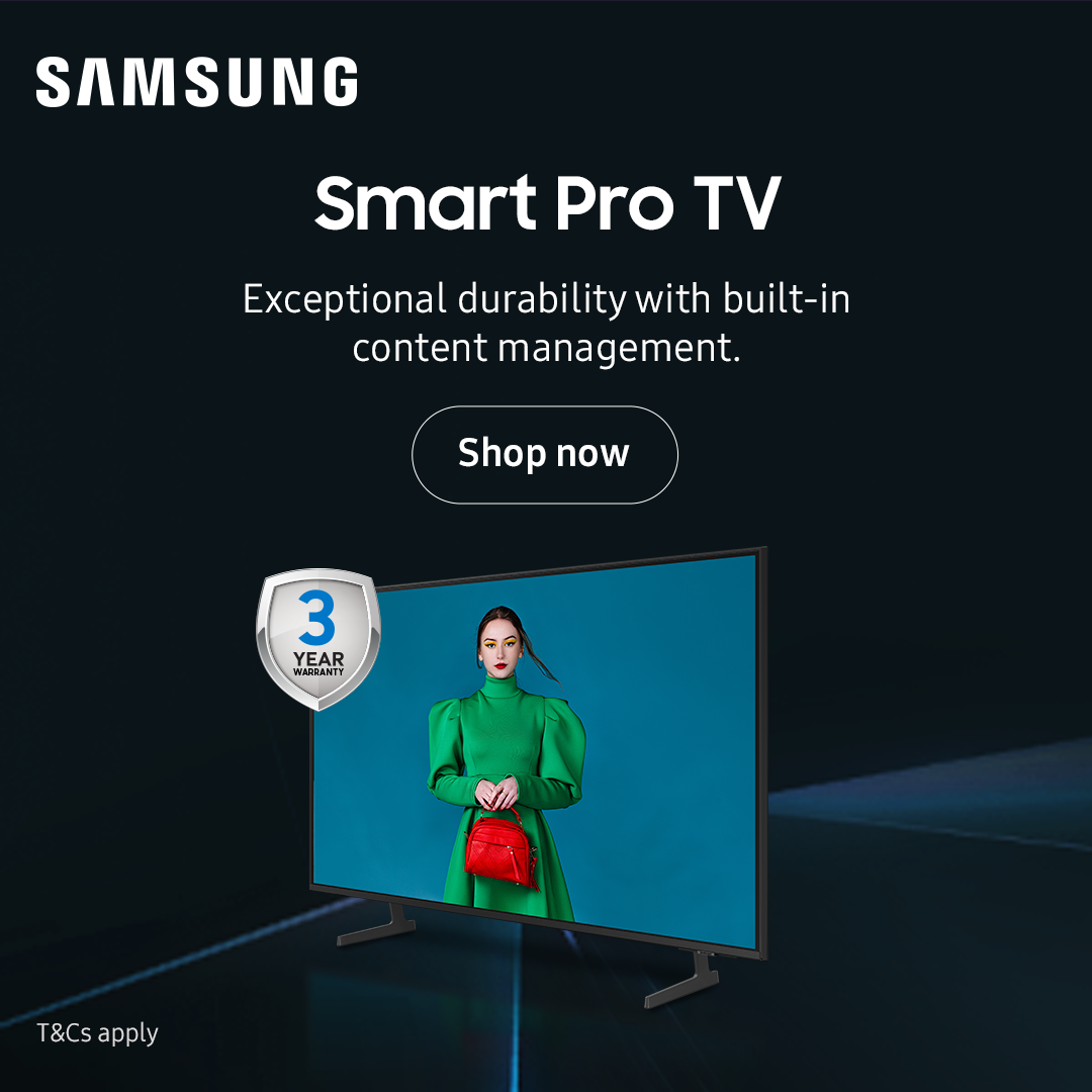 Samsung Smart Pro TV | Exceptional Durability with Built-in Content Management