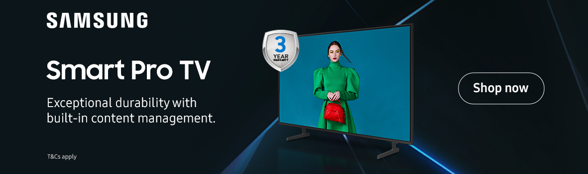 Samsung Smart Pro TV | Exceptional Durability with Built-in Content Management