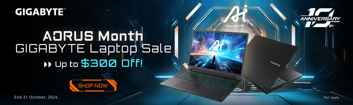 GIGABYTE Laptop Sale | Save Up to $300