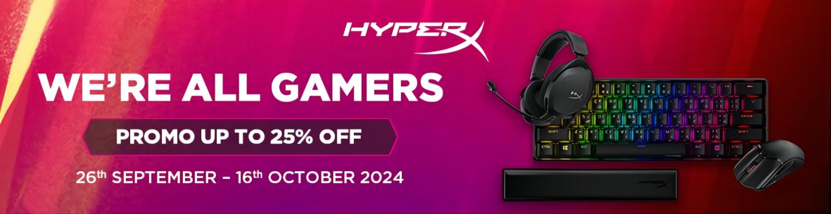 We're All Gamers – Save Up to 25% OFF HyperX Gaming Peripherals