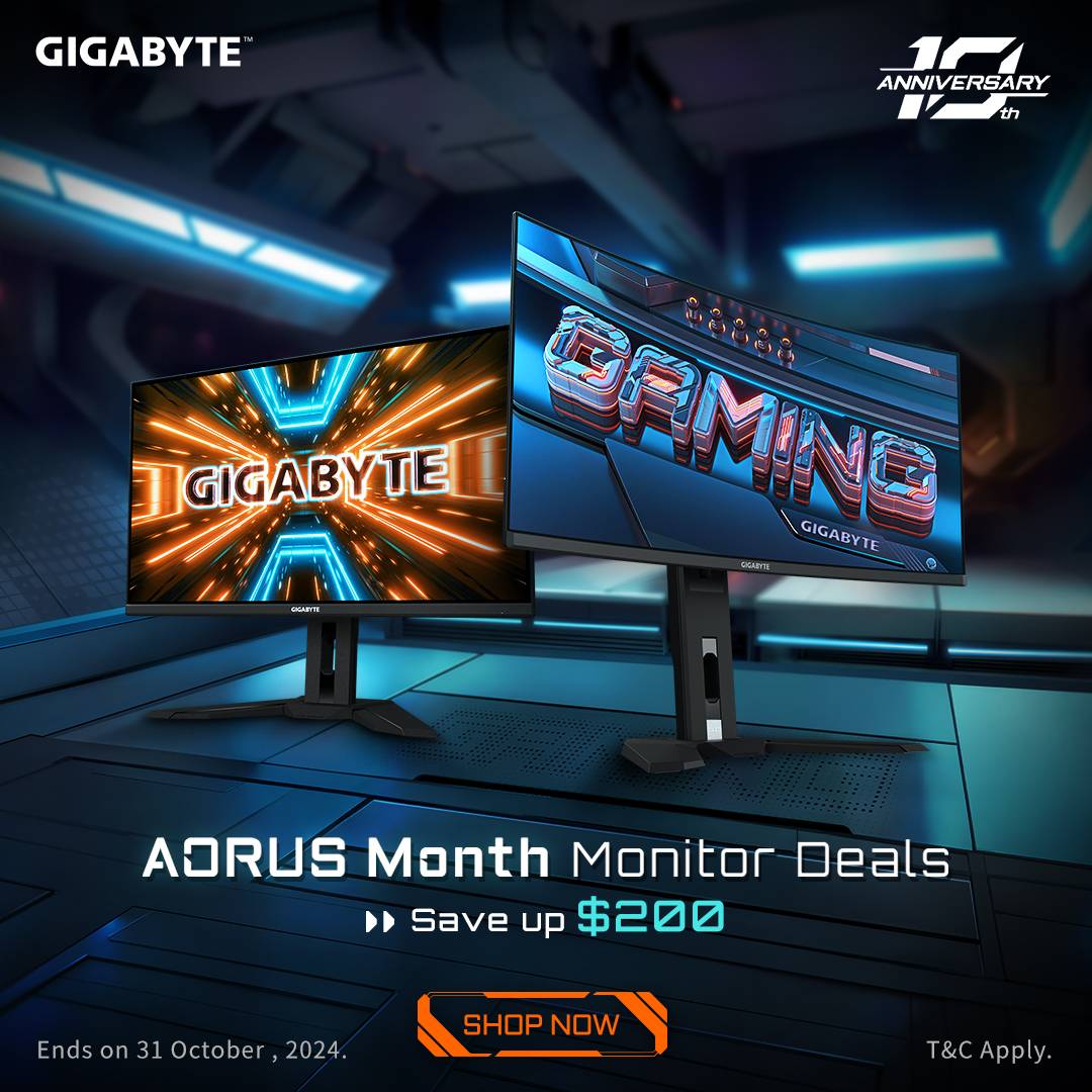 Gigabyte AORUS Monitor Month Deals - Save Up to $200