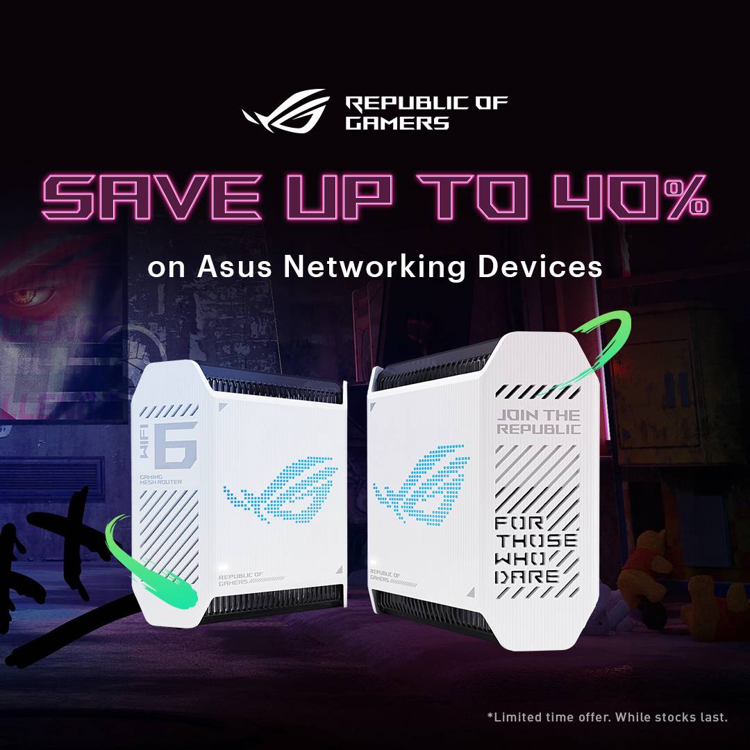 ASUS PAX Sale: Save Up to 40% on ASUS Gaming Routers & Mesh Systems