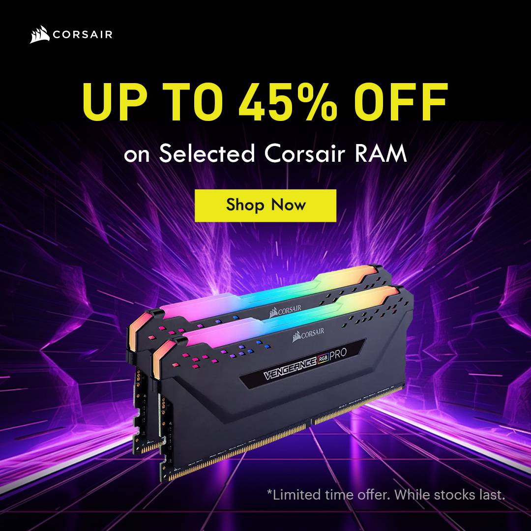 Corsair PAX Sale | Save Up to 45% on Corsair RAM