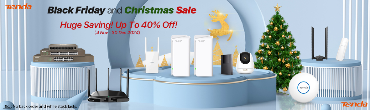 Tenda Black Friday and Christmas Sale | Huge Saving! Up To 40% Off!