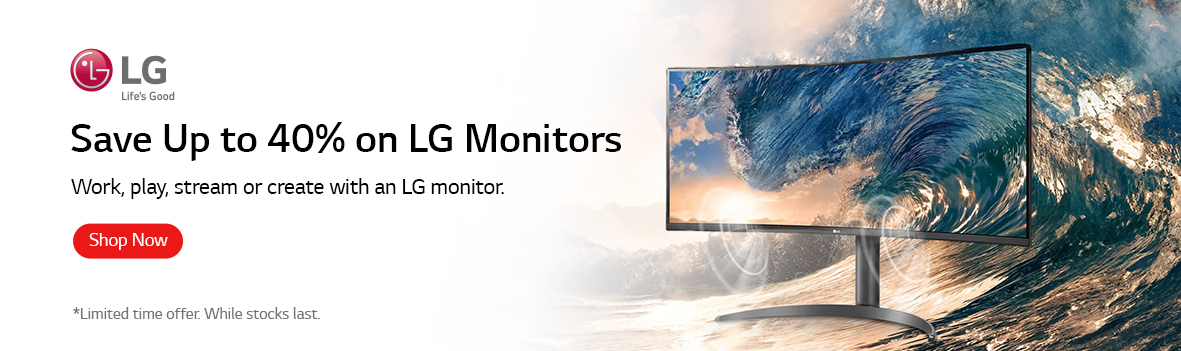 Up to 40% Off on LG Monitors - Designed for Creators, Multi-tasking & Gamers