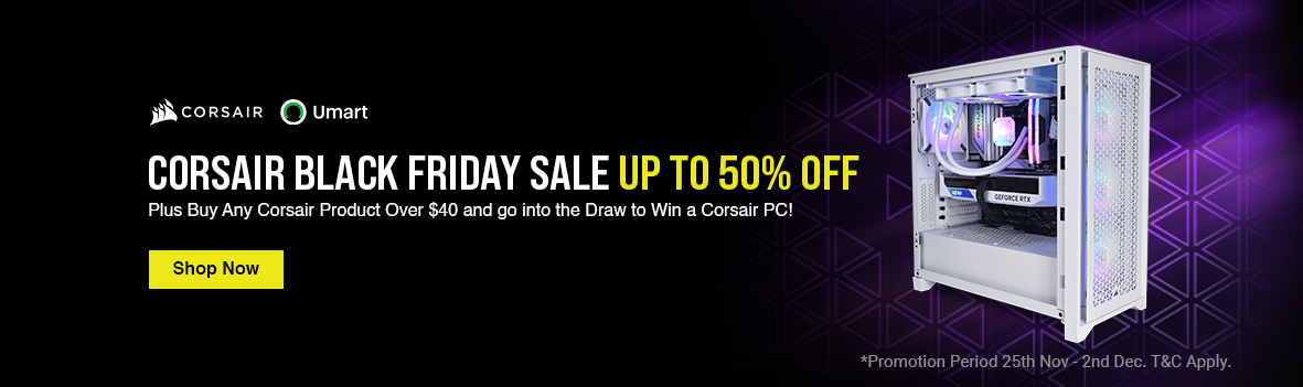 Save up to 50% on Corsair Products During Black Friday!