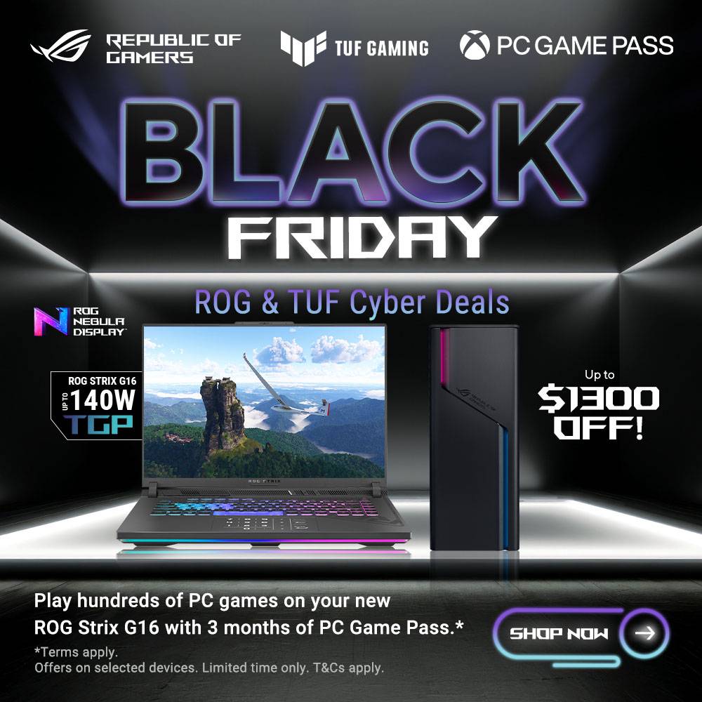 Asus Gaming Notebook Black Friday Sale - Save Up to $700 OFF!