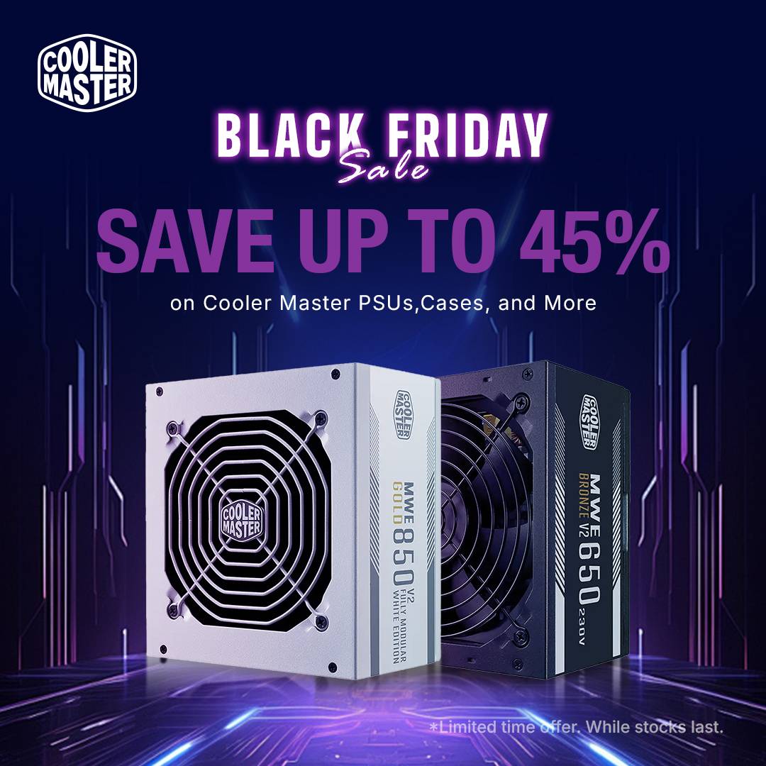  Save Up to 45% on Cooler Master Black Friday Sale