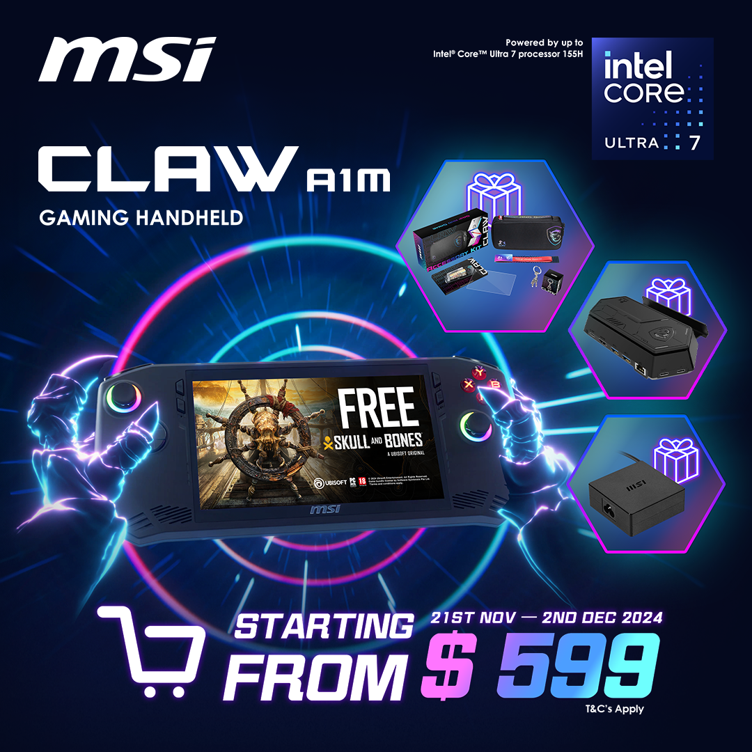 MSI Claw A1M Gaming Handheld Starting From $599