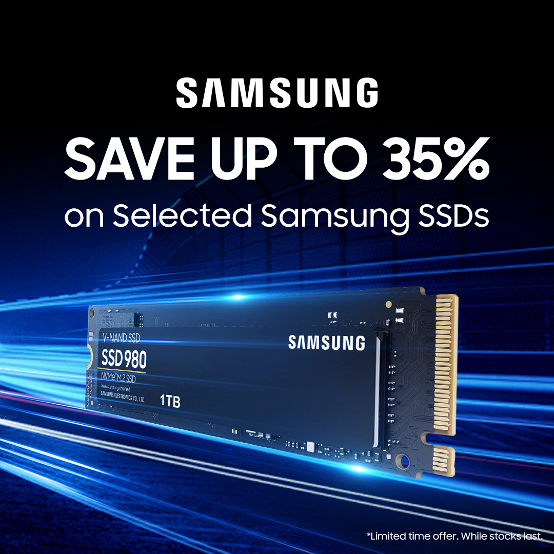 Save Up to 35% on Selected Samsung SSDs