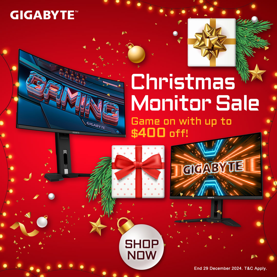 GIGABYTE Monitor Xmas Sale - Save Up to $400