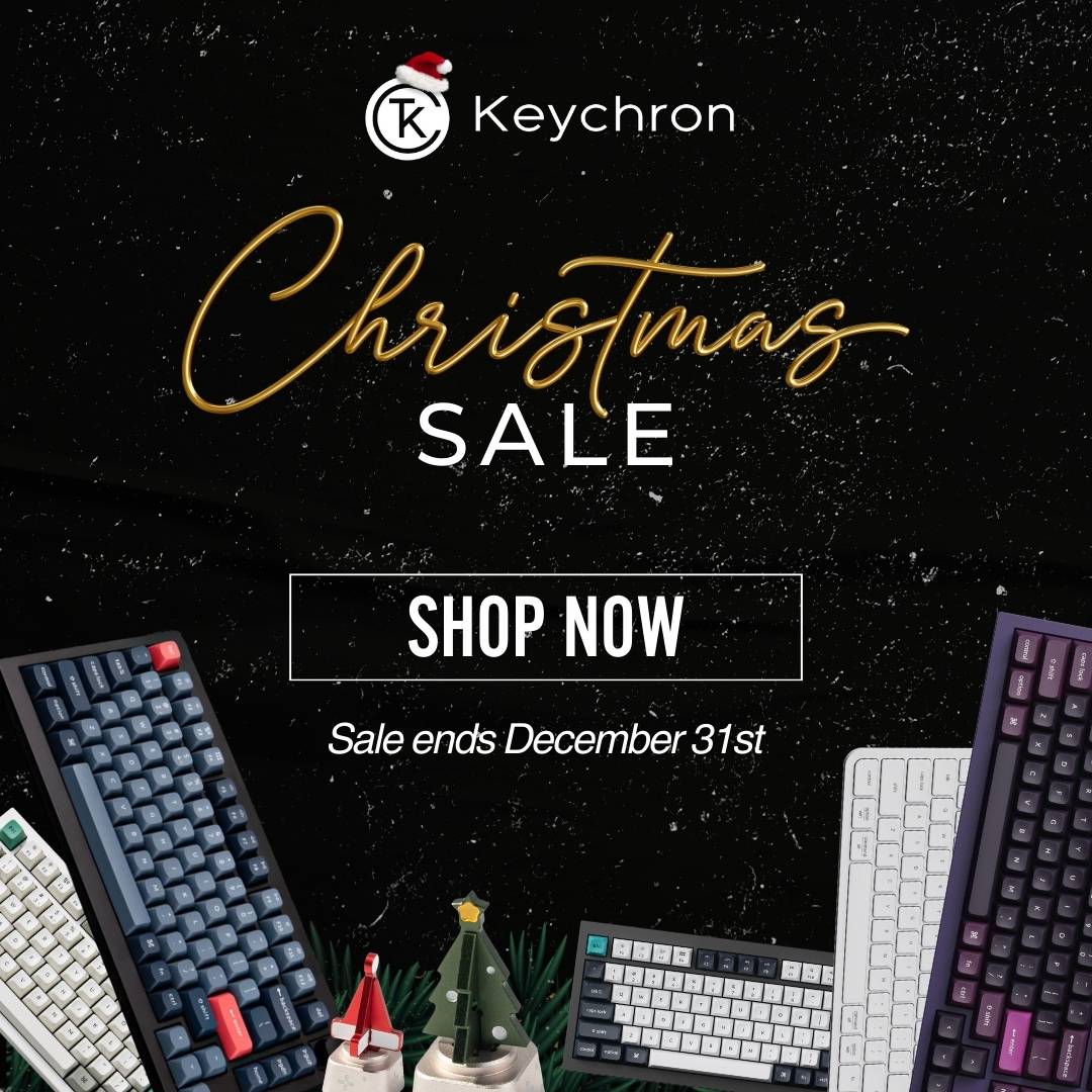 Keychron Christmas Sale - Save Up to $20 on Selected Keyboards and Controllers