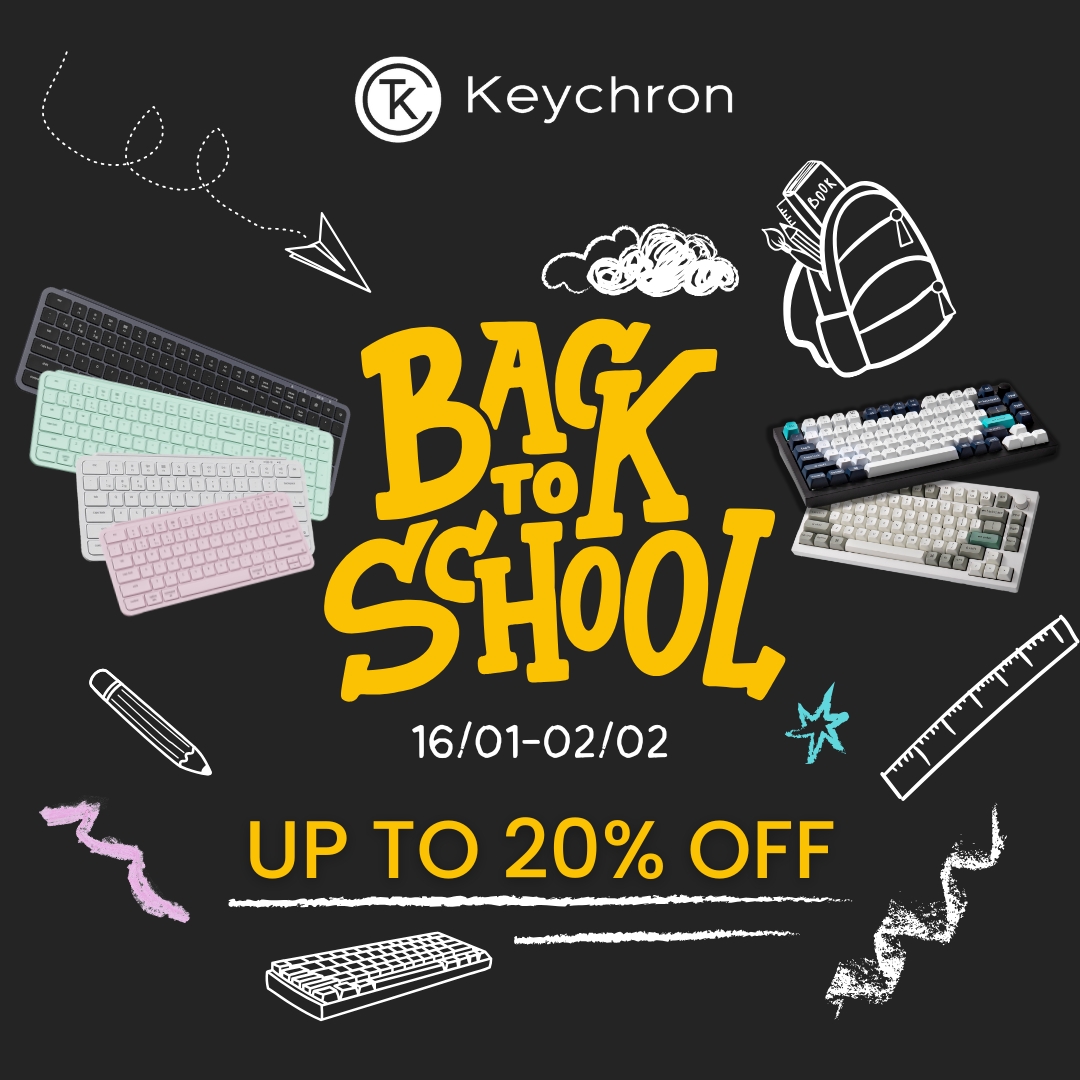 Keychron Back to School Sale - Up to 20% Off