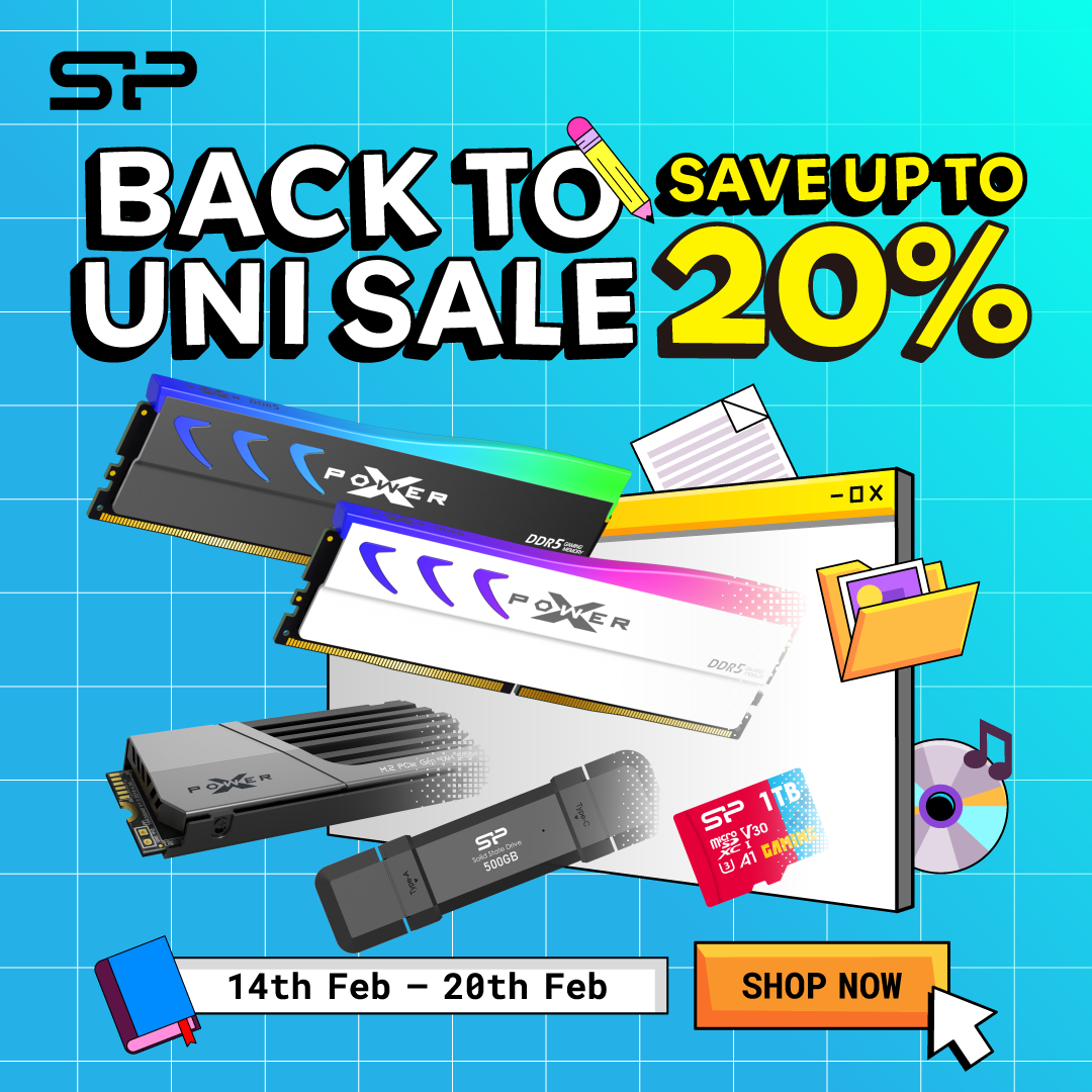 Silicon Power Back to Uni Sale | Save Up to 20% + Chance to Win a $150 Gift Card