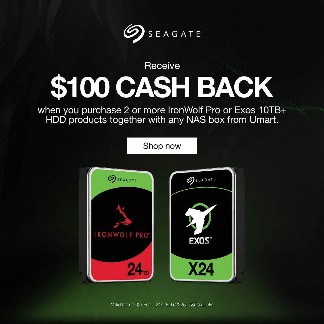 Seagate - $100 Cash Back for 2 or more IronWolf Pro/Exos 10TB_HDD Products purchased!