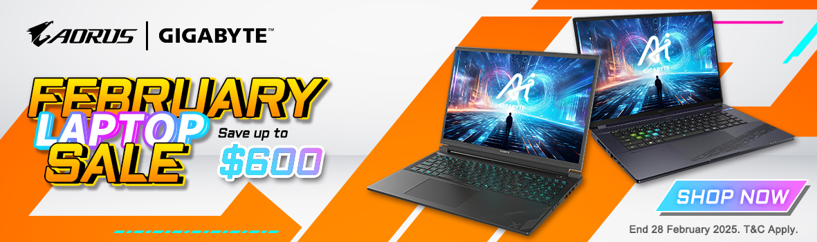 GIGABYTE Laptop February Promotion - Save Up to $600