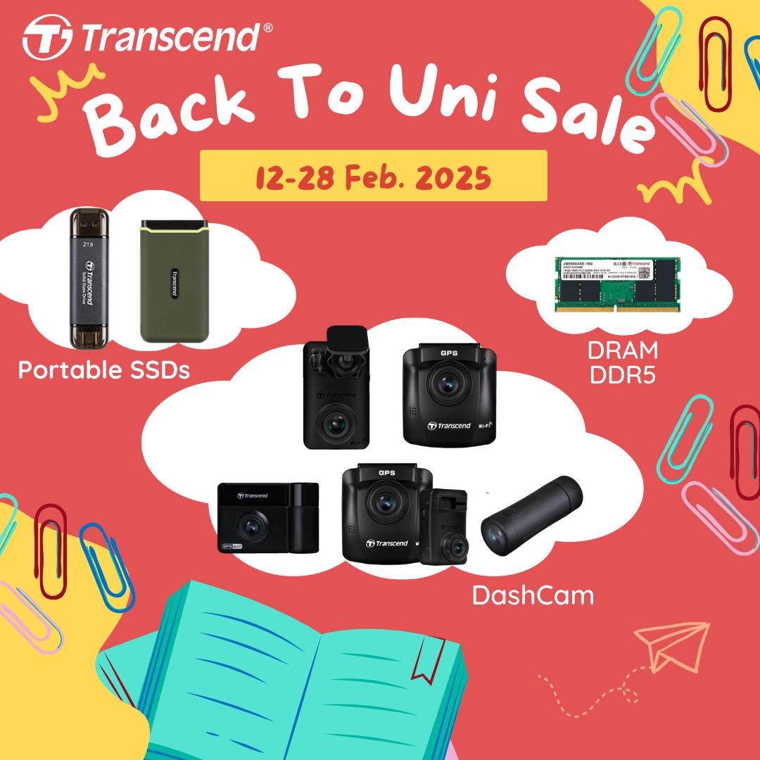 Transcend Back to Uni Sale | Save Up to $80