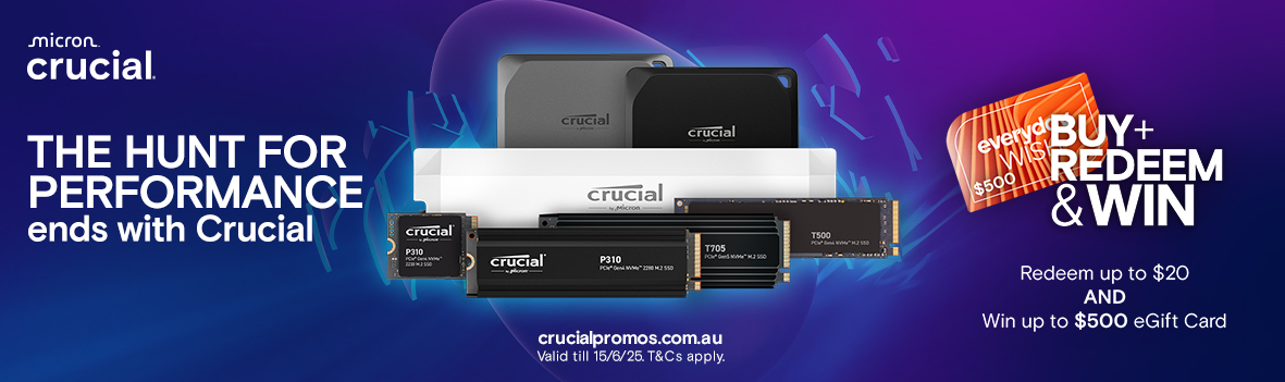 Redeem Up to $20 and Win a $500 eGift Card with Select Crucial Products