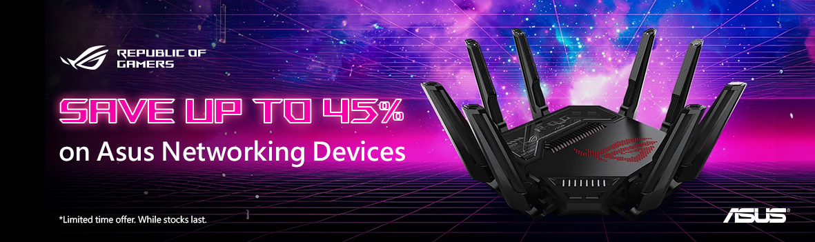 Save Up to 45% on Asus Networking Devices