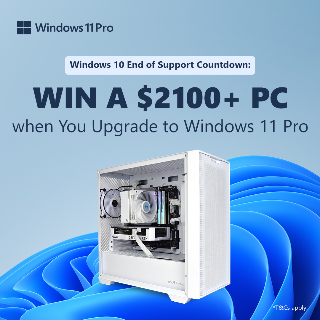 Umart x Microsoft PC Giveaway | Win a $2100+ PC with Your Upgrade of Windows 11 Pro