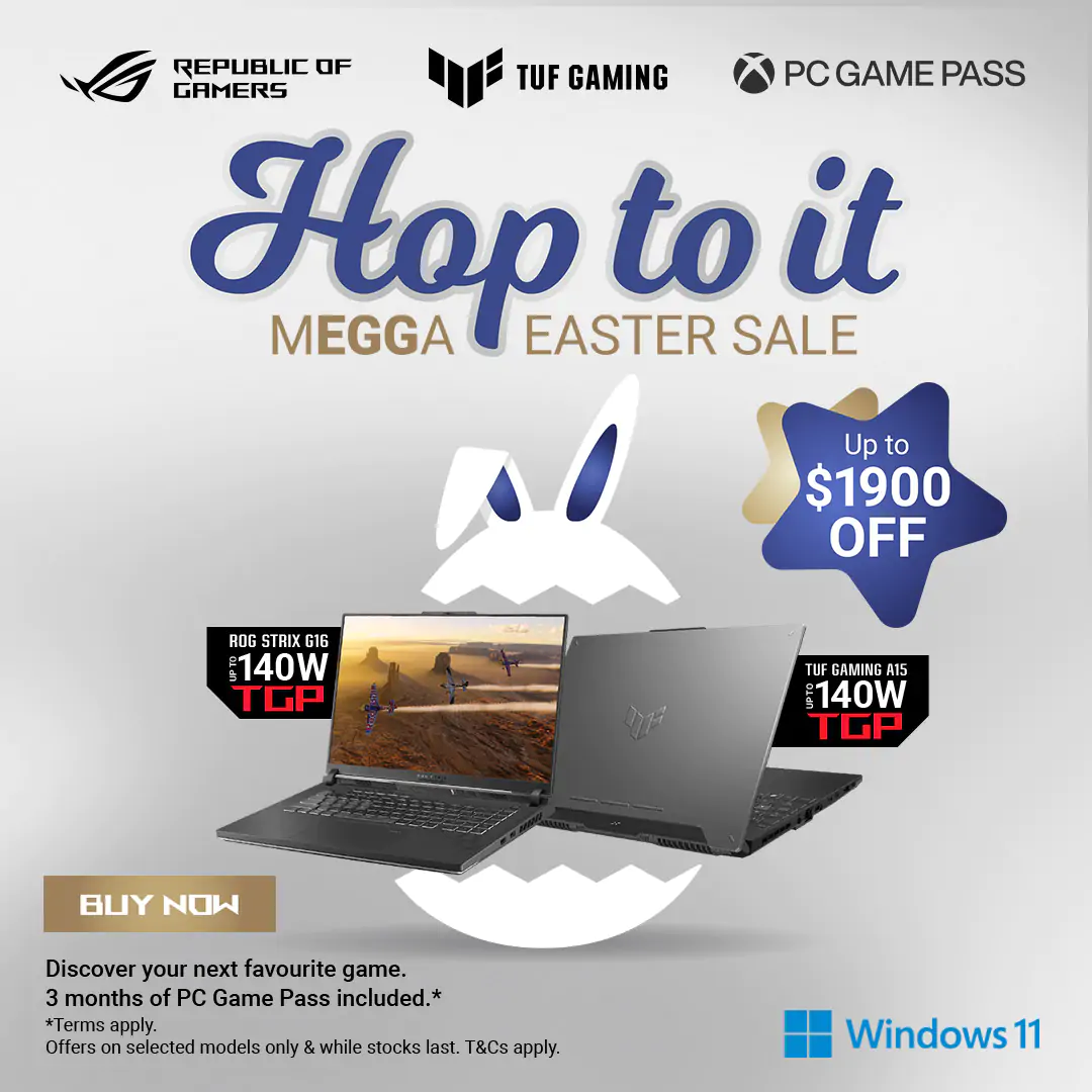Mega Easter Sale: Save Up to $1900 on Asus Gaming Laptops!