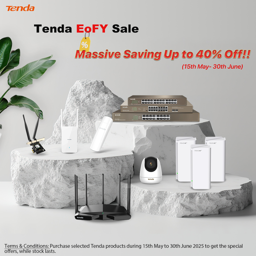 Tenda EOFY Sale | Massive Saving Up to 40% Off