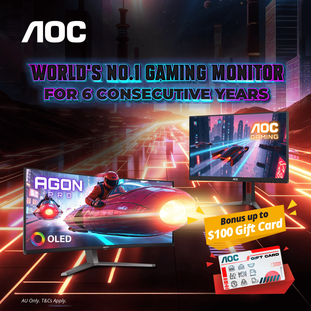 Receive a Bonus eGift Card with the Purchase of Eligible AOC Monitors