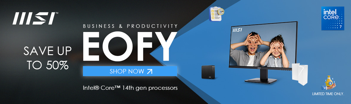 MSI EOFY Sale 2025 Sale | Up to 50% Off Selected MSI Business & Productivity Products