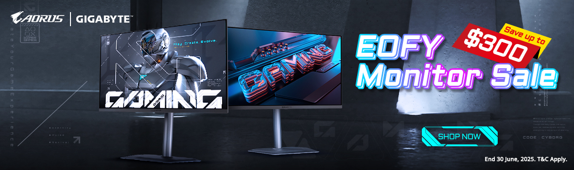 Gigabyte Monitor EOFY Sale | Up to 30% Off