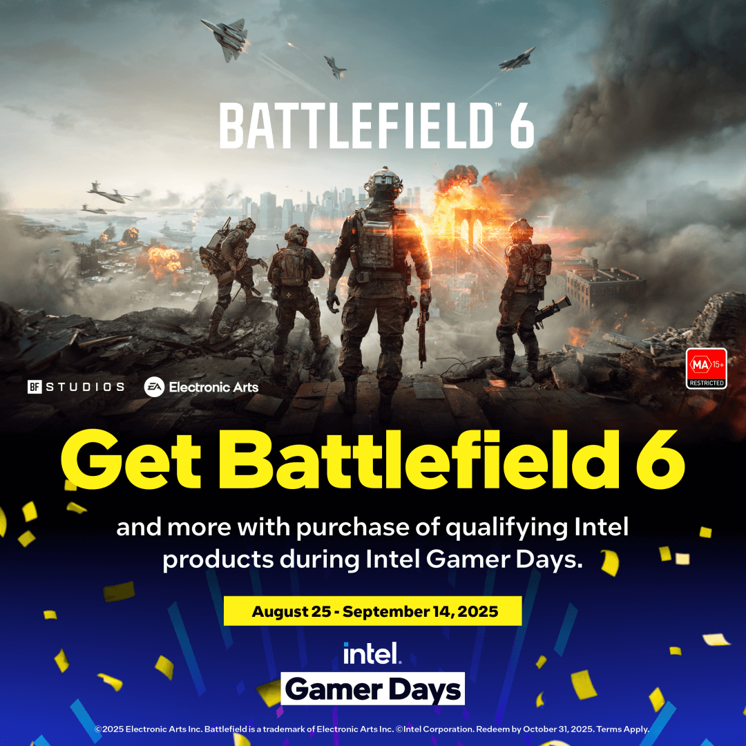 Get Battlefield 6 and more with purchase of qualifying Intel products during Intel Gamer Days