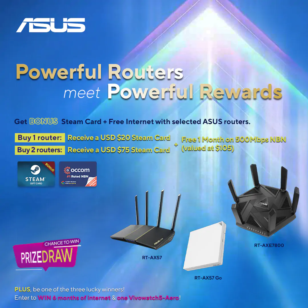 ASUS Powerful Routers Meet Powerful Rewards