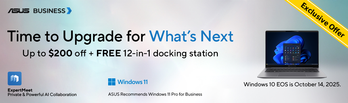 Exclusive Offer: Save Up to $200 + FREE 12-in-1 Dock with Select ASUS ExpertBook Laptops