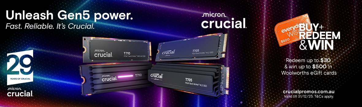Win Woolworths Gift Cards with Crucial Gen5 — Save & Redeem Today
