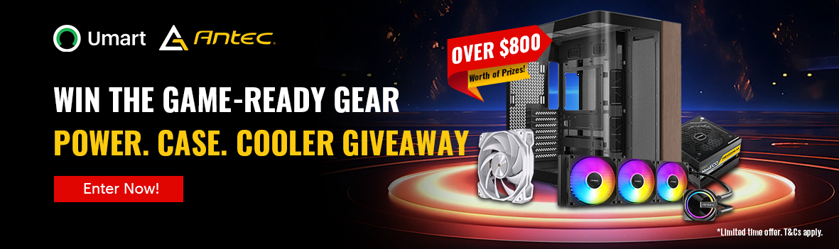 Win the Game Ready Gear - Antec PC Case, PSU & Cooling Fans – Over $800 Worth of Prizes