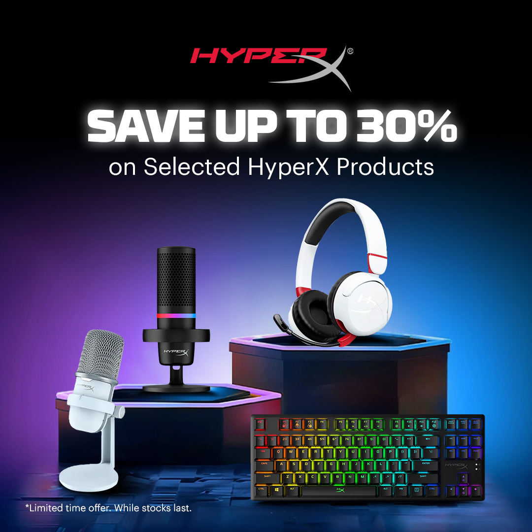 Save Up to 30% on Select HyperX Products