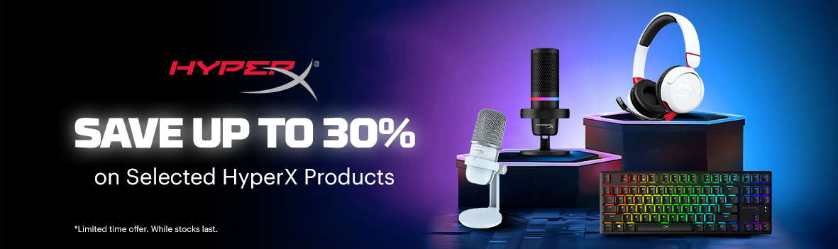 Save Up to 30% on Select HyperX Products