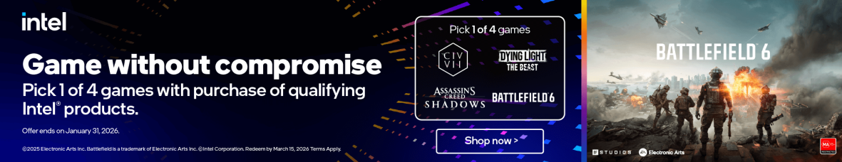 Game Without Compromise | Redeem a Free Game with Eligible Intel® Products