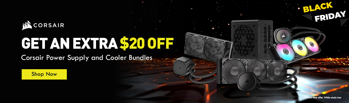 Get an Extra $20 Off Corsair Power Supply and Cooler Bundles
