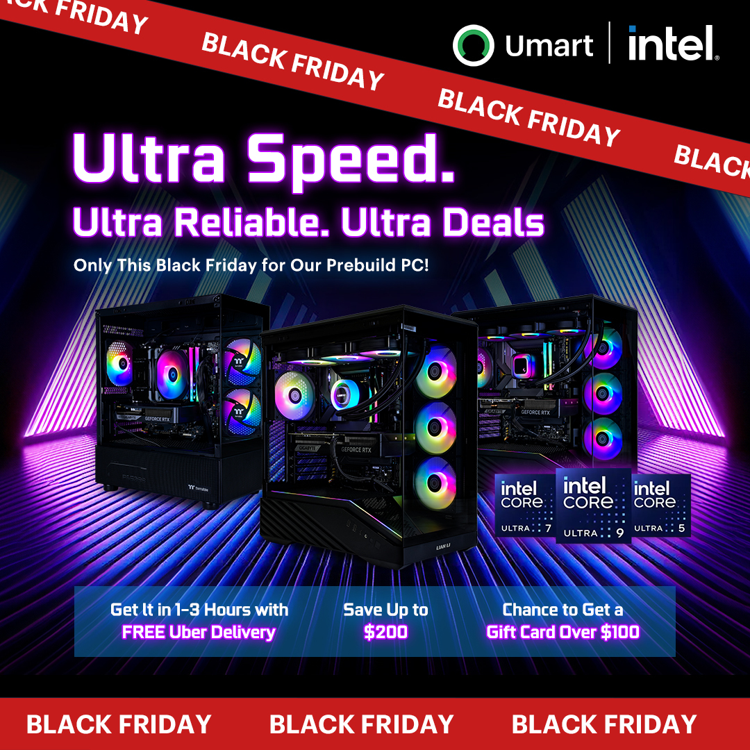 Ultra Speed. Ultra Reliable. Ultra Deals – Only This Black Friday for Our Prebuild PC! 
