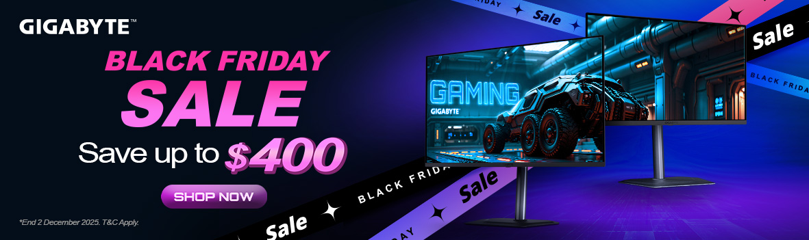 Gigabyte Monitor Black Friday & Cyber Monday Deals – Save Up to $400 This November