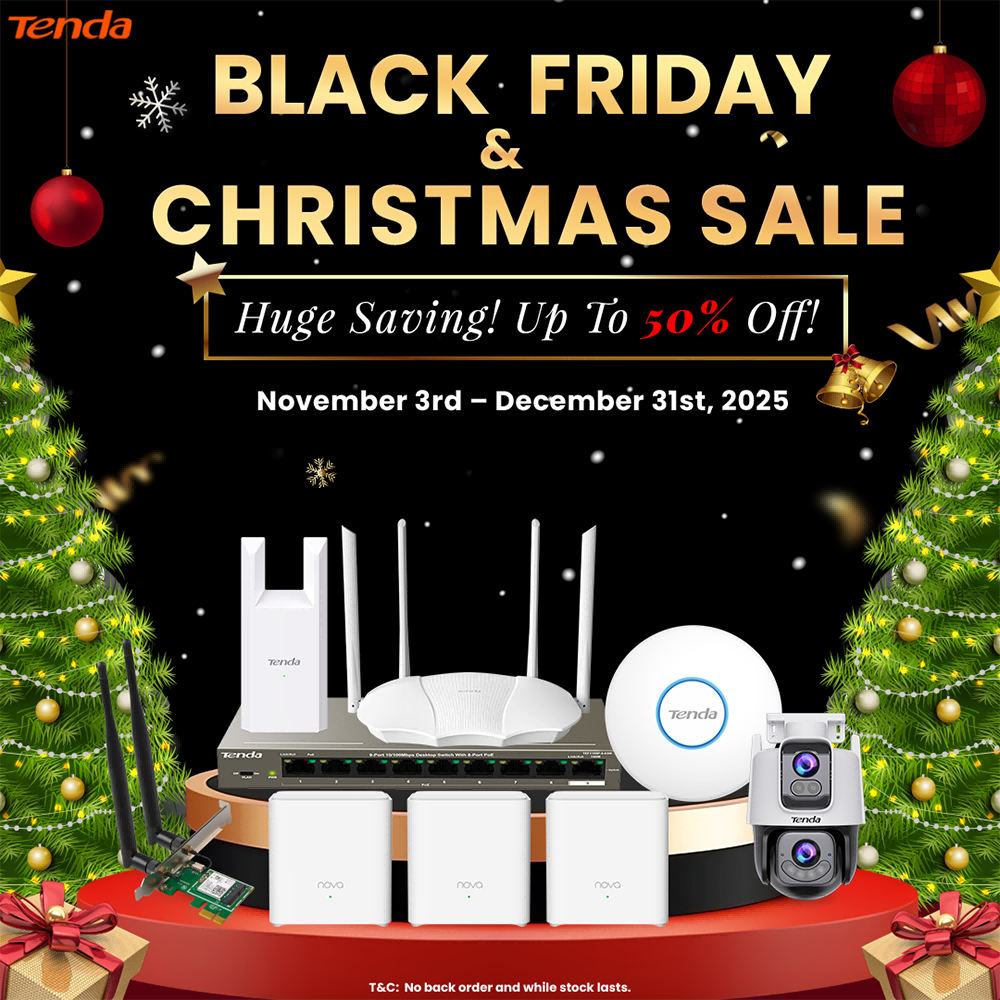 Tenda 2025 Black Friday and Christmas Sale