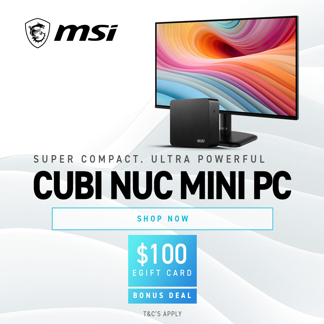 Super Compact. Ultra Powerful. | Score Up to a $100 eGift Card with Select MSI Business Products