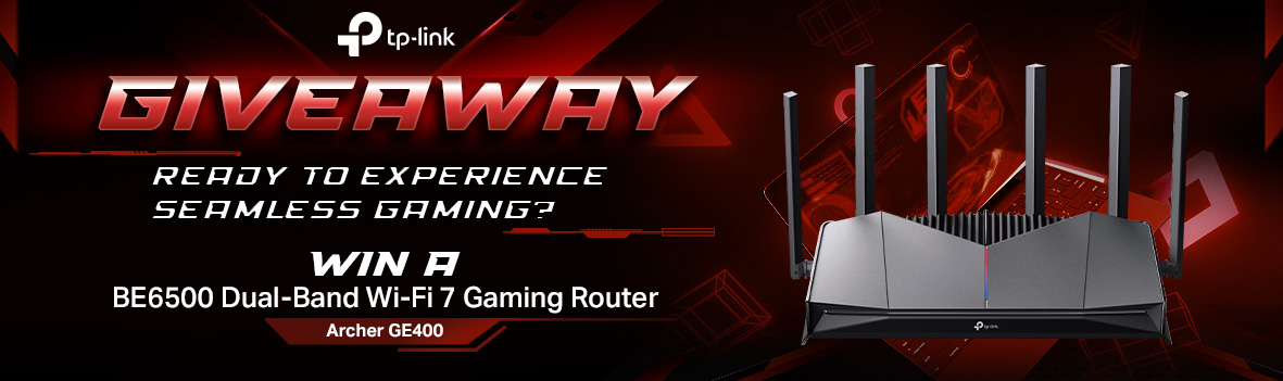 Enter to Win the Archer GE400 — BE6500 Dual-Band Wi-Fi 7 Gaming Router