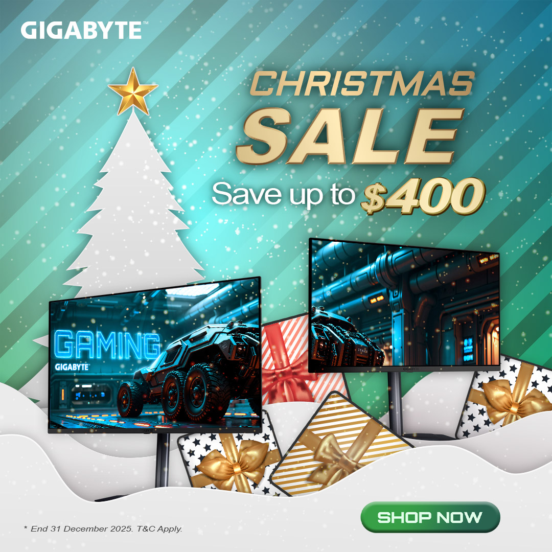 Gigabyte Gaming Monitor Xmas Deals — Save up to $400 This December