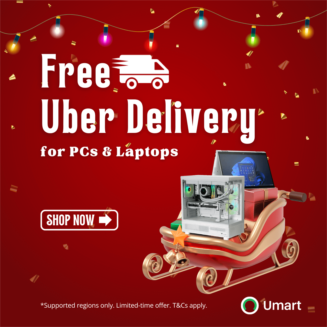 Christmas & New Year Offer 2025 - FREE Uber Local Delivery for PCs & Laptops