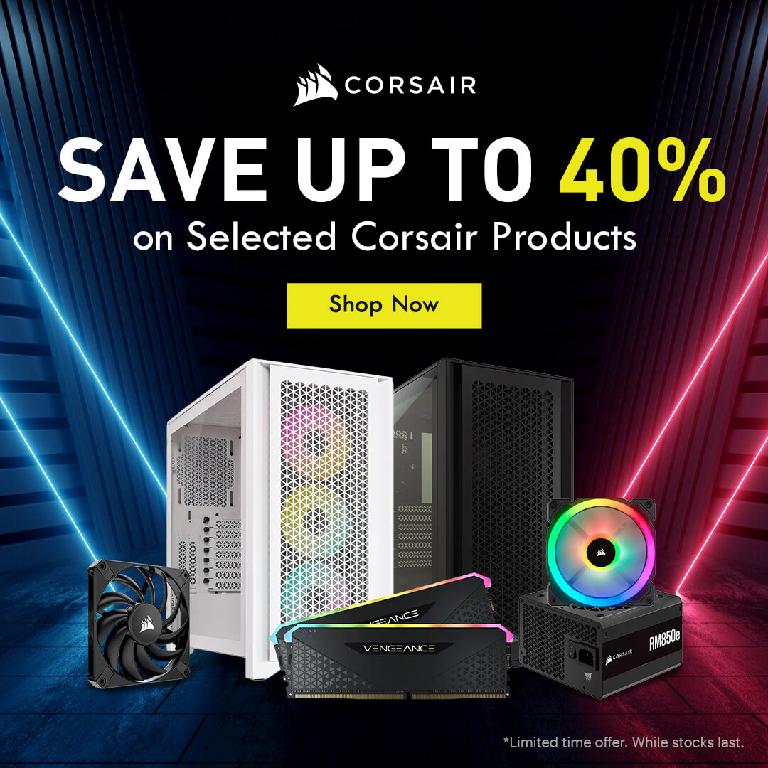 Corsair Christmas Sale 2025 | Save on PSUs, Cases, Cooling & RGB Fans