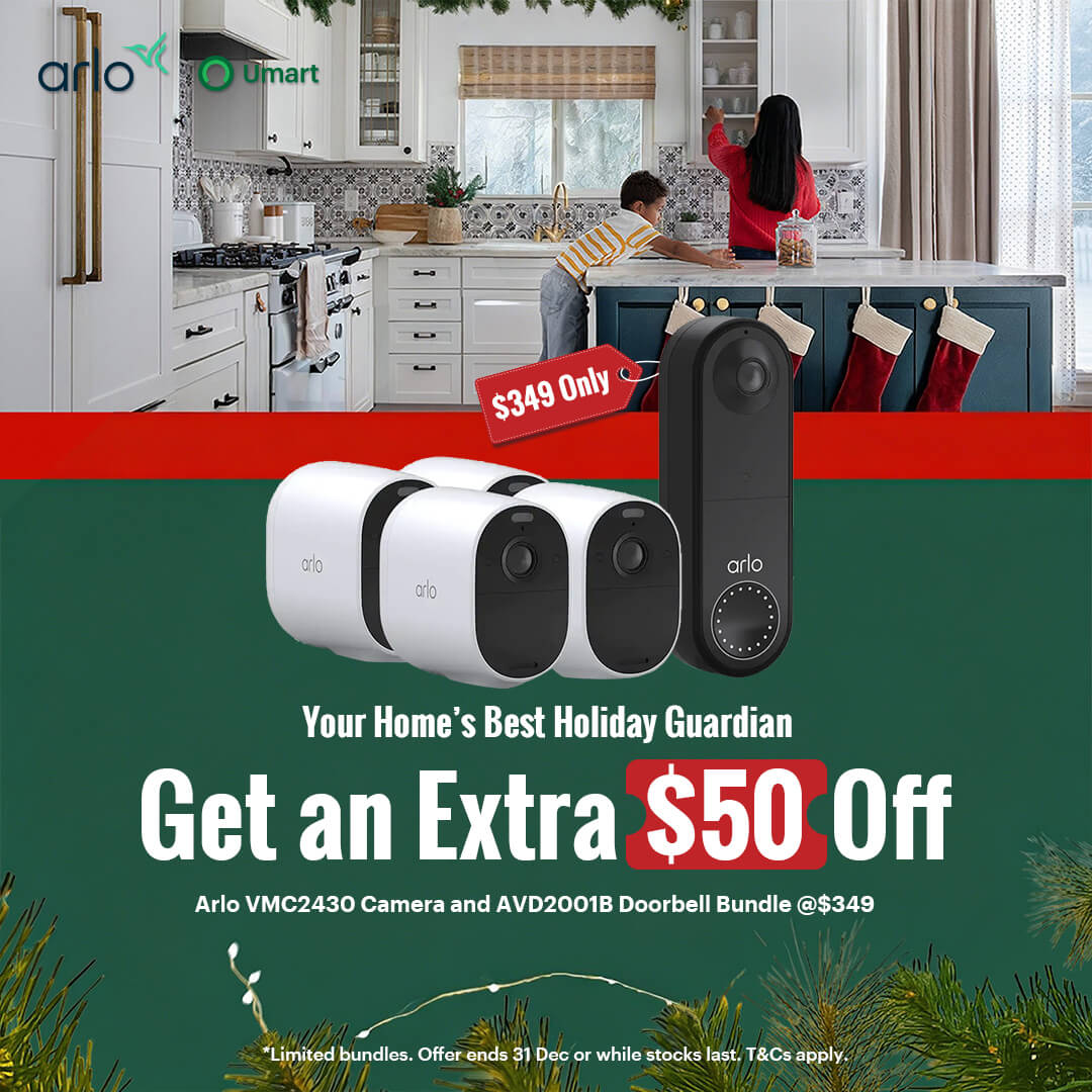 Get an Extra $50 Off Arlo VMC2430 Camera and AVD2001B Doorbell Bundle